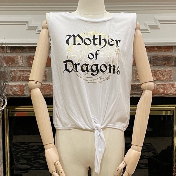 Game of Thrones HBO Danaerys Targaryen Mother of Dragons crop top / S / NWOT - Picture 2 of 11